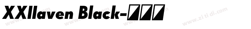 XXIIaven Black字体转换